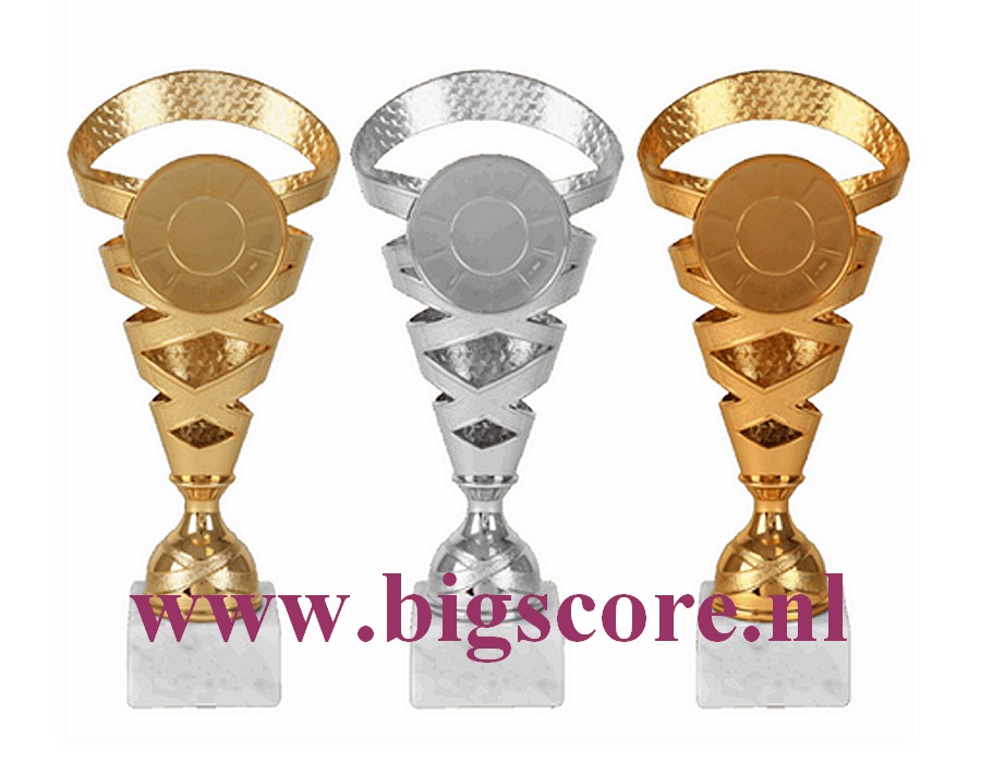 AR1036 Kunststofbeker Goud-Zilver-Brons